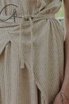 BASERANGE sleeveless dress DRSHS-RIB-SP24 undyed